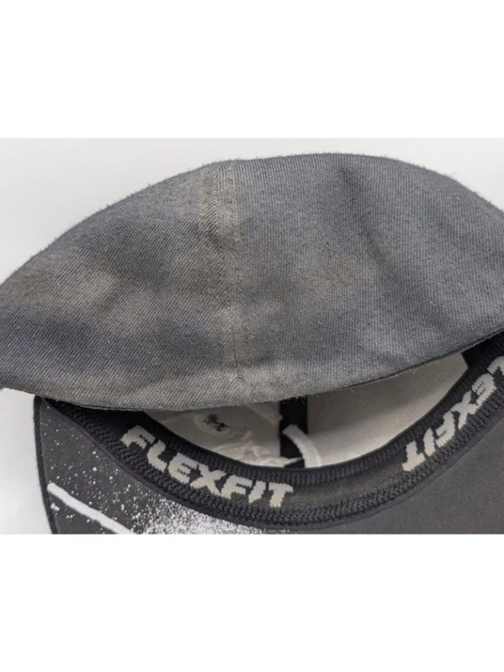 Metal Mulisha Hat Adult Flexfit L/XL Black White Cap Skull Motocross Retro Y2K
